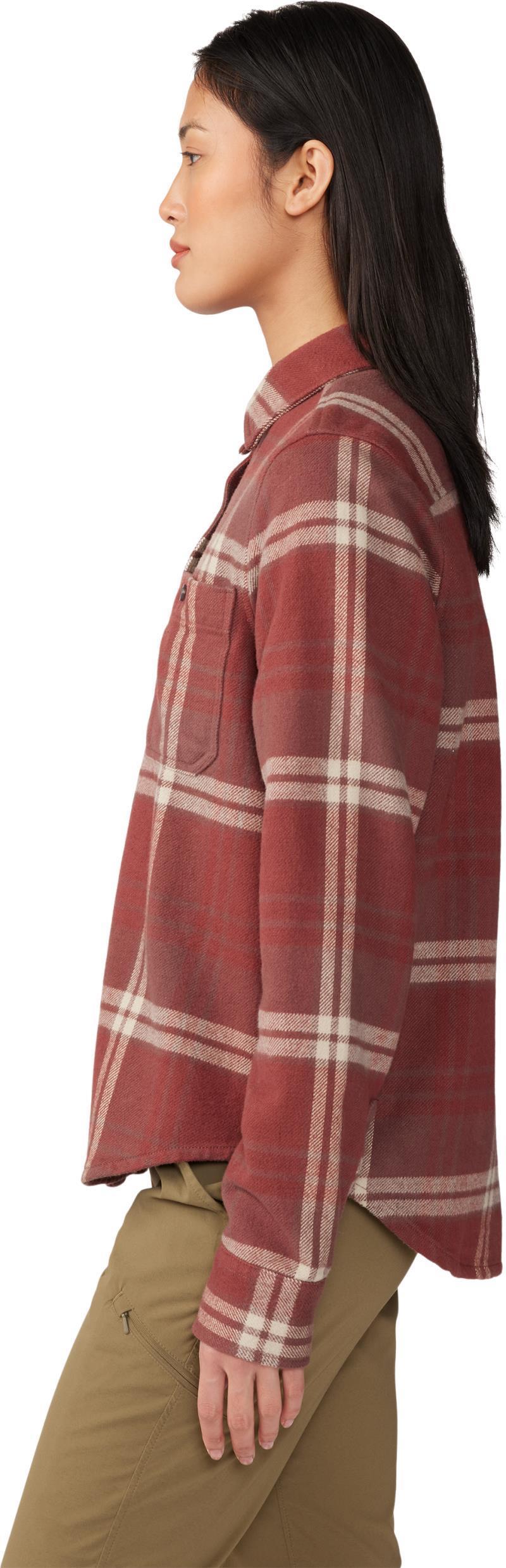 Plusher LS Shirt - Womens - Clay Earth Plaid Print 3