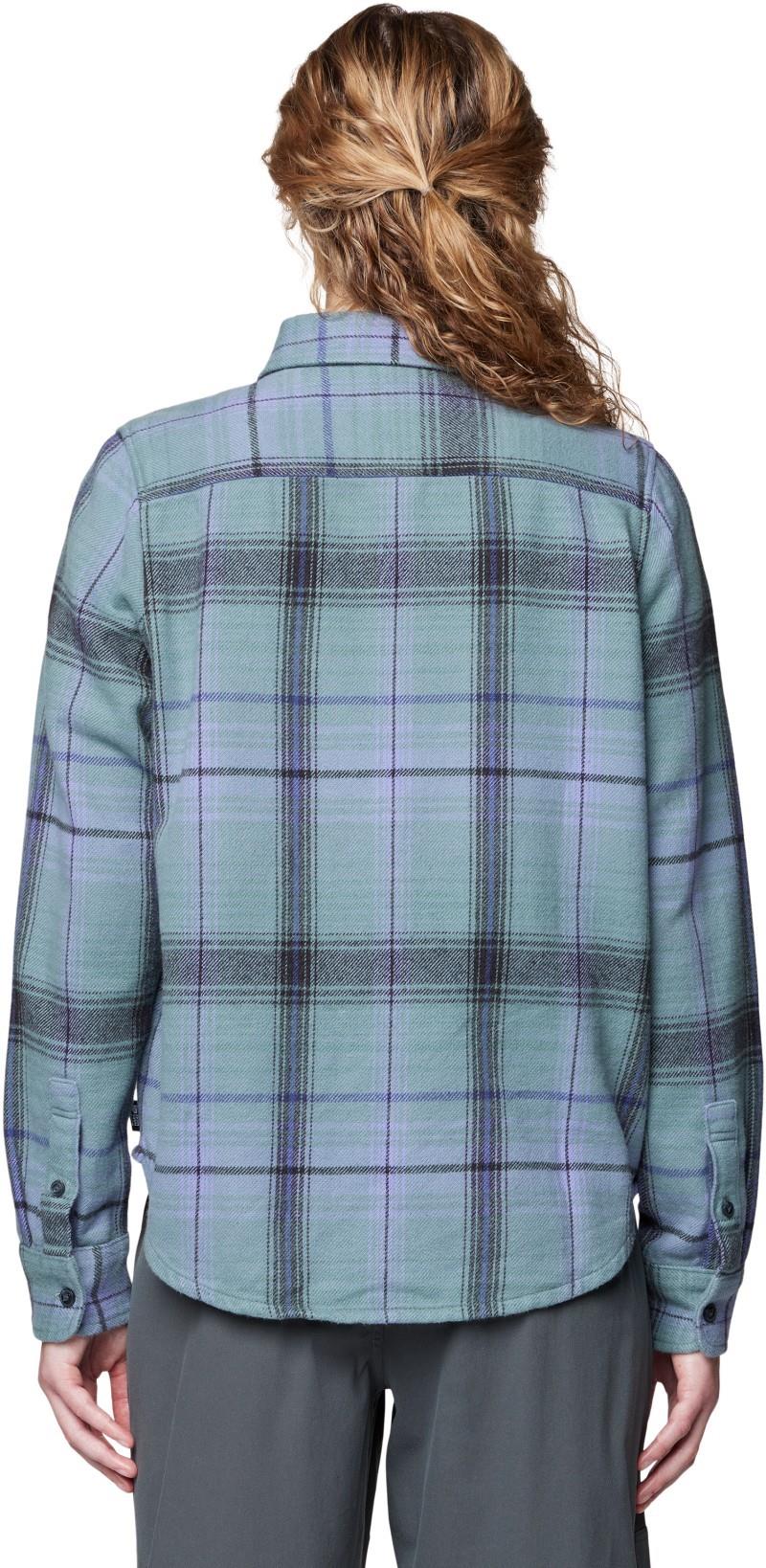 Plusher LS Shirt - Womens - blue sage wyoming plaid 1
