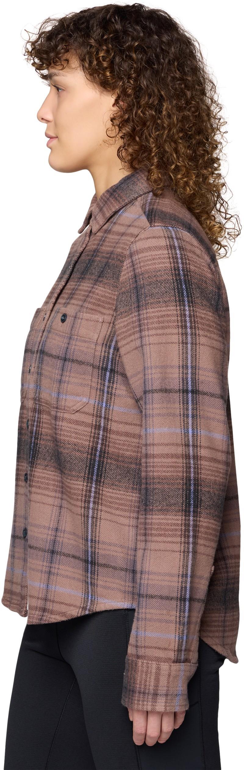 Plusher LS Shirt - Womens - wild taupe wyoming plaid 1
