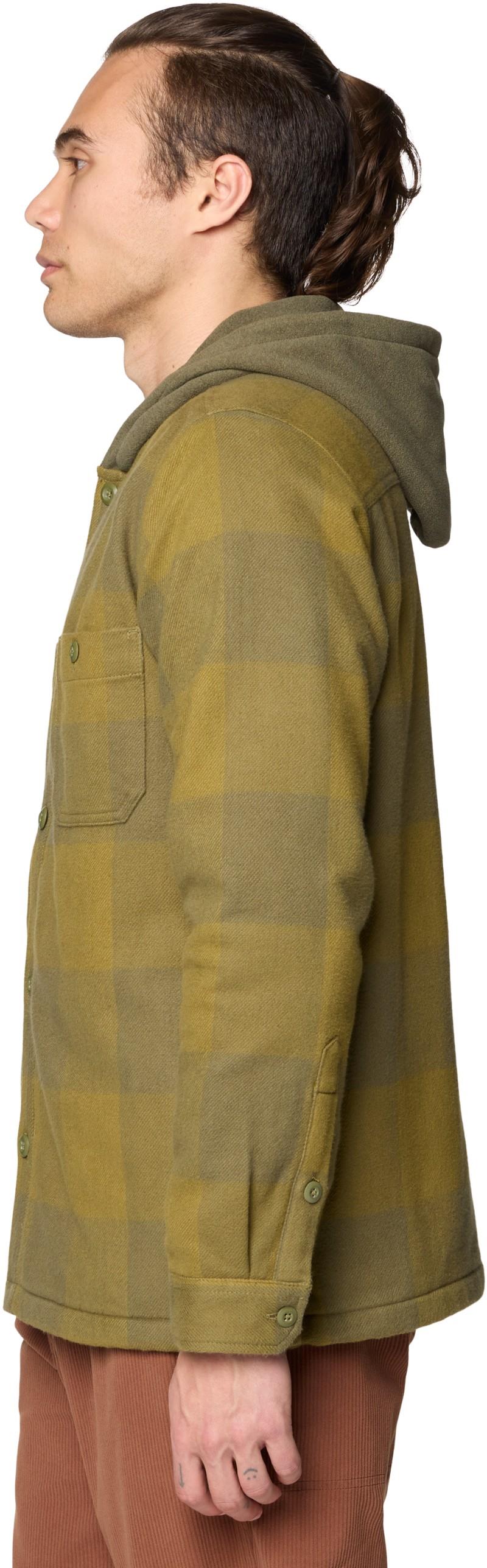 Plusher Microchill Lined Shacket - Mens - combat green tatanka check 1
