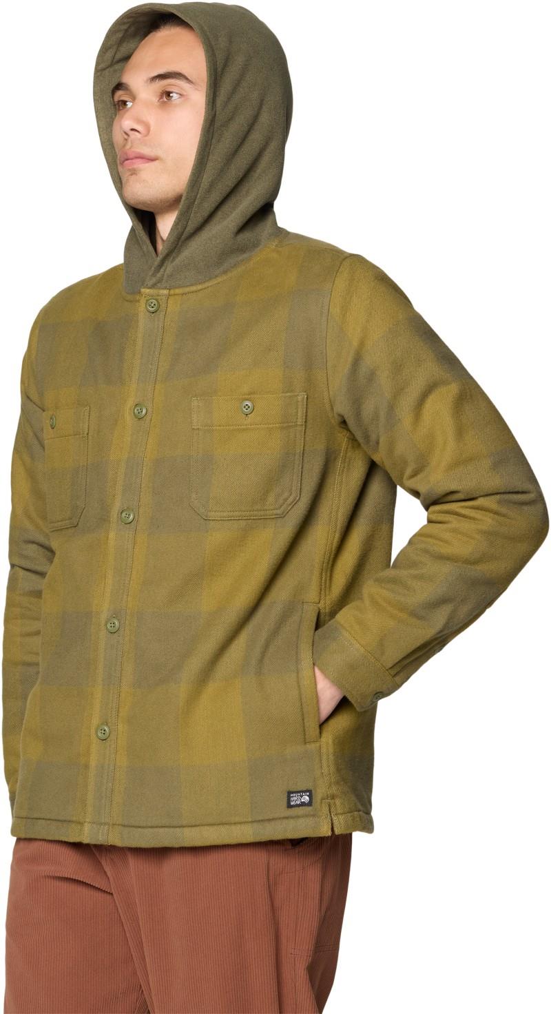 Plusher Microchill Lined Shacket - Mens - combat green tatanka check 1