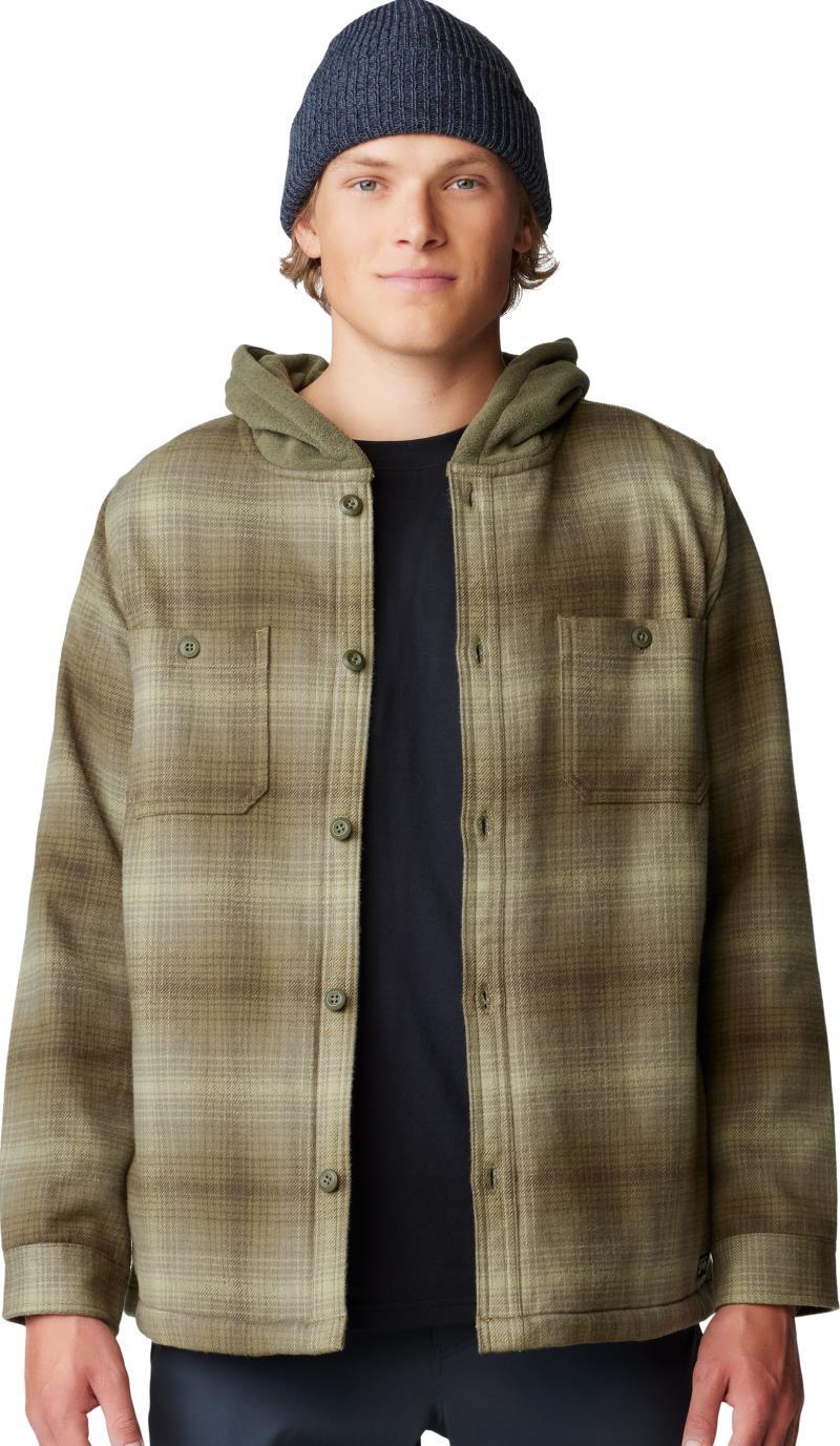Plusher Microchill Lined Shirt - Mens - Dark Pine Ombre Buffalo Check Print 4