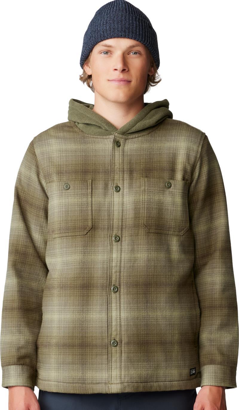 Plusher Microchill Lined Shirt - Mens - Dark Pine Ombre Buffalo Check Print 1