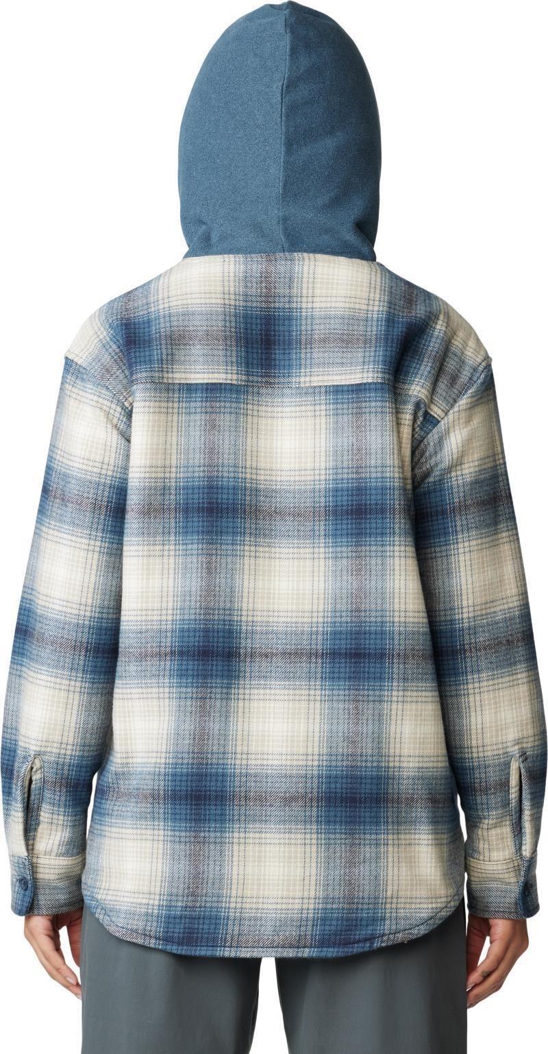 Plusher Microchill Lined Shirt - Womens - adriatic blue ombre buffalo check 1