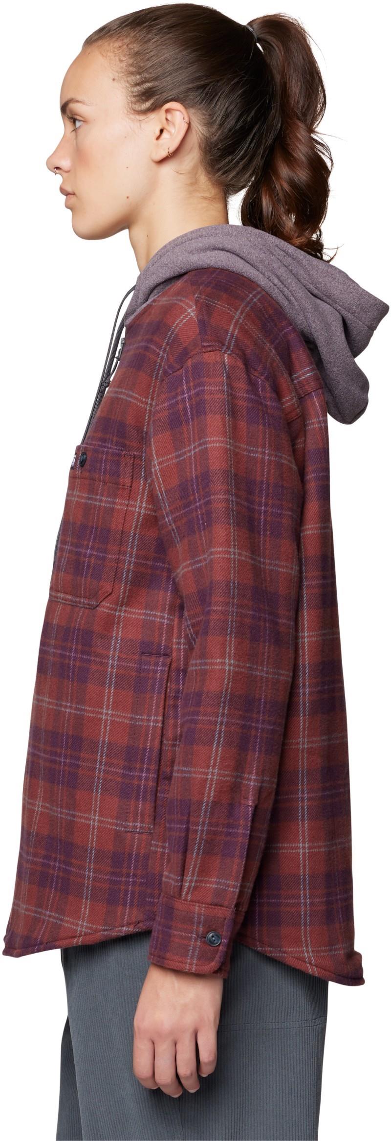 Plusher Microchill Lined Shirt - Womens - blackberry tartan plaid 1