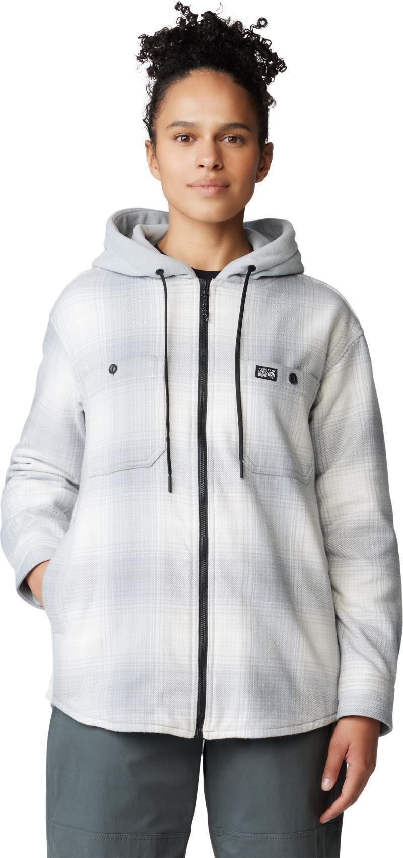 Plusher Microchill Lined Shirt - Womens - glacial ombre buffalo check 1