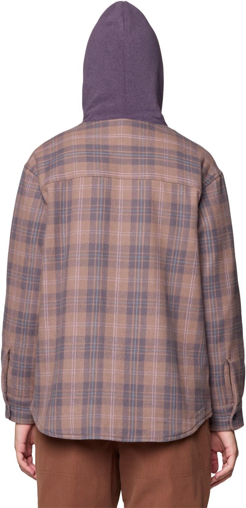 Plusher Microchill Lined Shirt - Womens - wild taupe tartan plaid 1