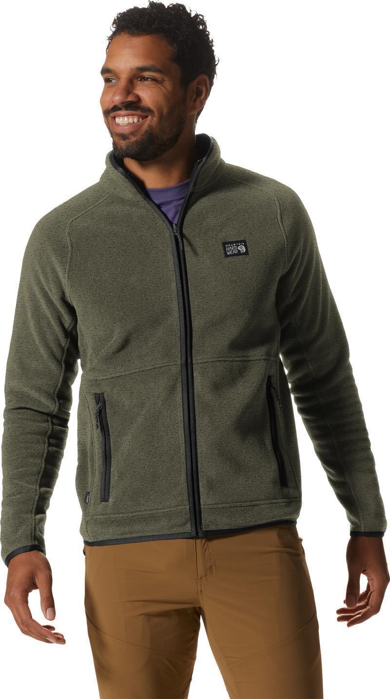 Polartec Double Brushed Full Zip Jacket - Mens - Stone Green Heather 1