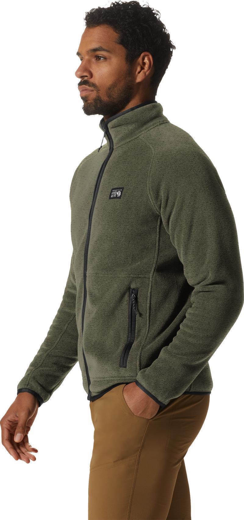 Polartec Double Brushed Full Zip Jacket - Mens - Stone Green Heather 5