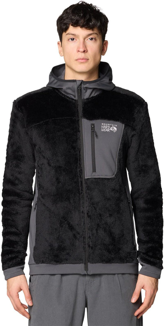 Polartec High Loft Hooded Jacket - Mens - black / volcanic 1