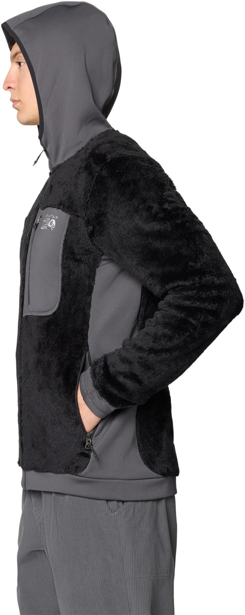 Polartec High Loft Hooded Jacket - Mens - black / volcanic 1