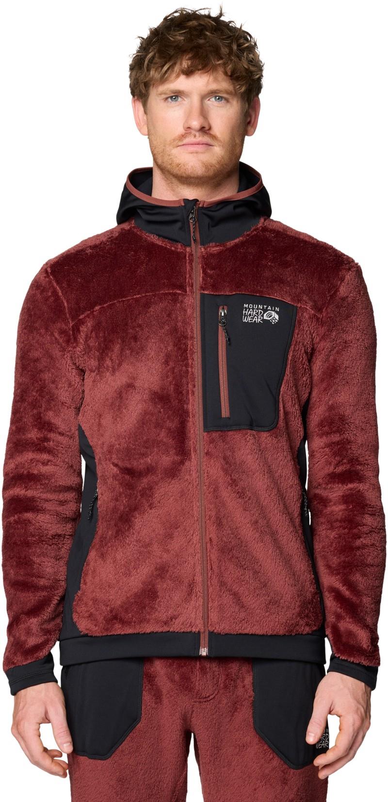 Polartec High Loft Hooded Jacket - Mens - bourbon brown / black 1