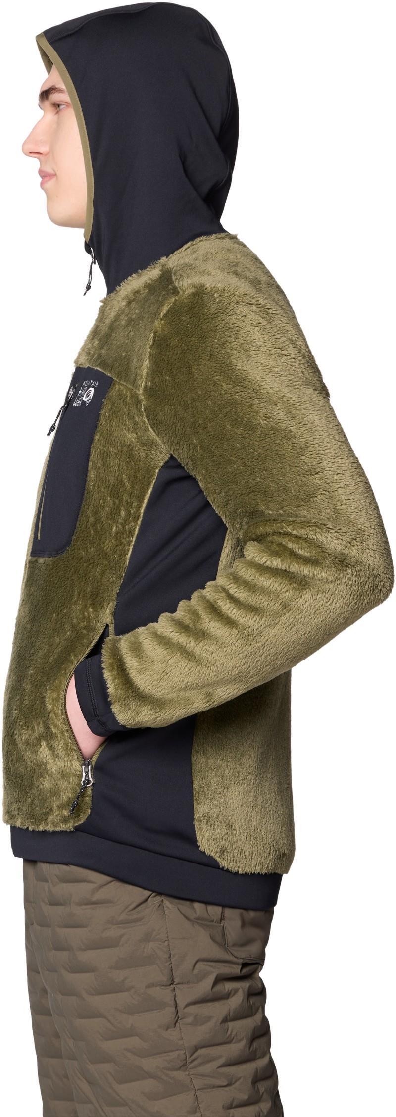 Polartec High Loft Hooded Jacket - Mens - combat green / black 1