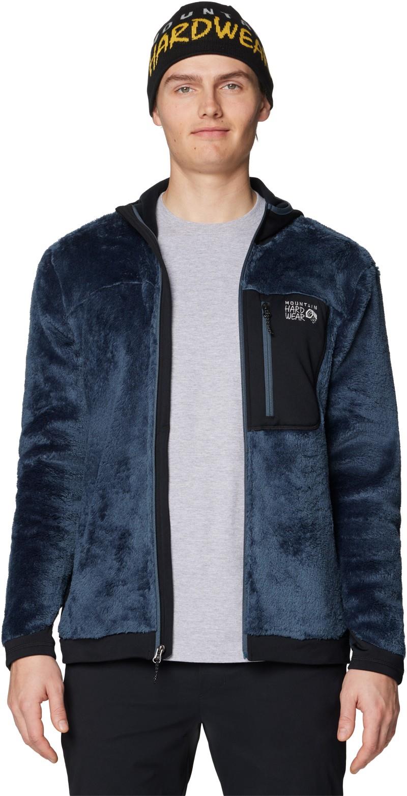 Polartec High Loft Hooded Jacket - Mens - moon blue / black 1