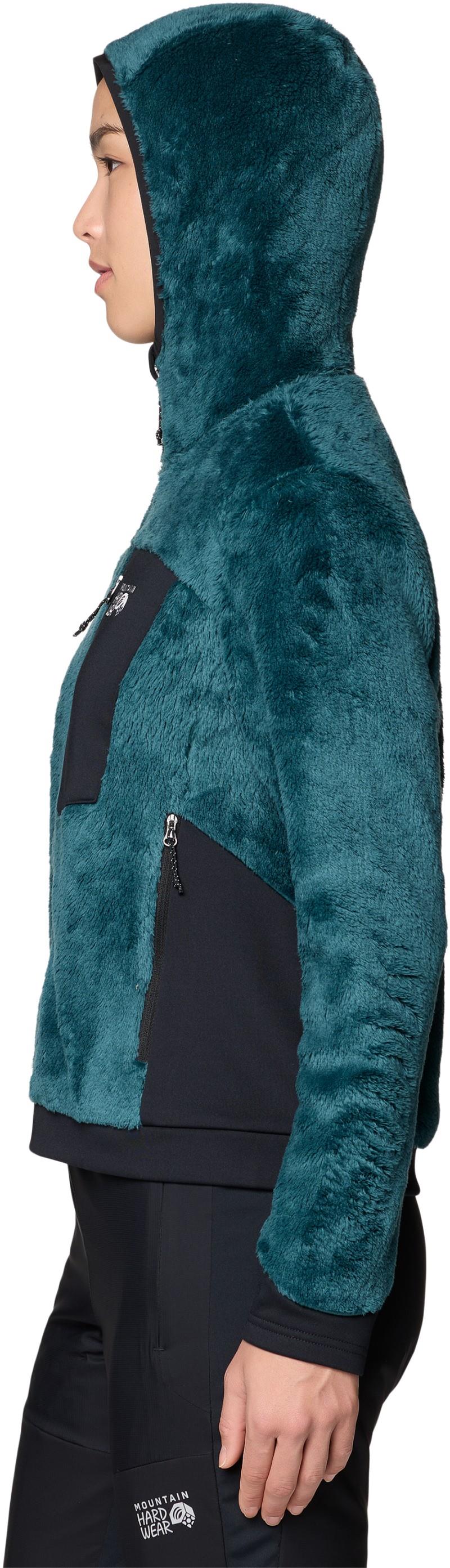 Polartec High Loft Hooded Jacket - Womens - aqua green 1