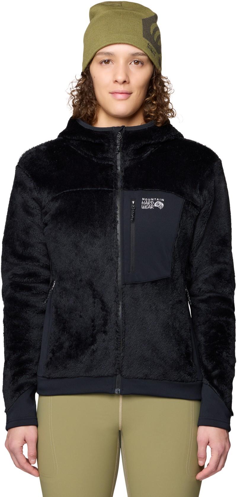 Polartec High Loft Hooded Jacket - Womens - black 1