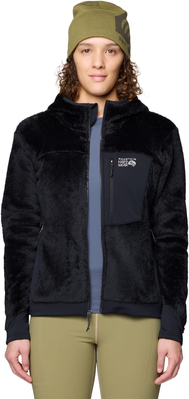 Polartec High Loft Hooded Jacket - Womens - black 1