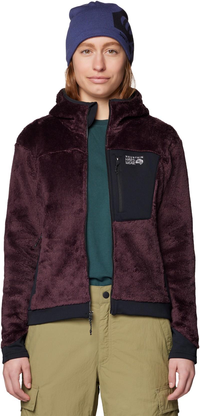 Polartec High Loft Hooded Jacket - Womens - blackberry 1