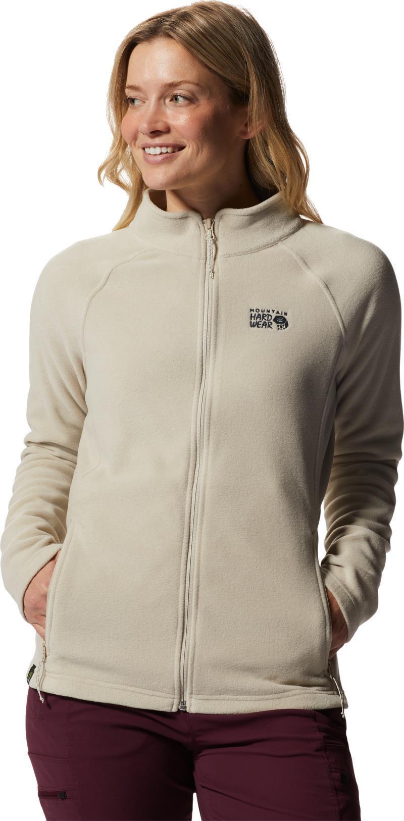 Polartec Microfleece Full Zip - Womens - Wild Oyster Heather 1