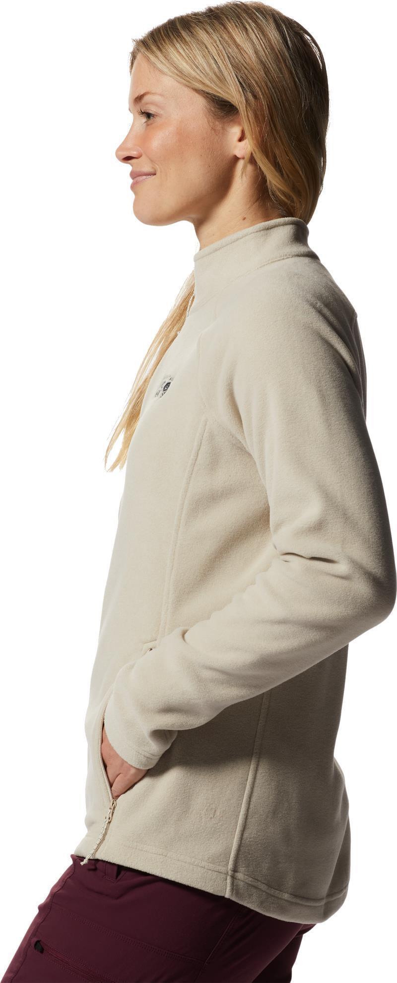 Polartec Microfleece Full Zip - Womens - Wild Oyster Heather 3