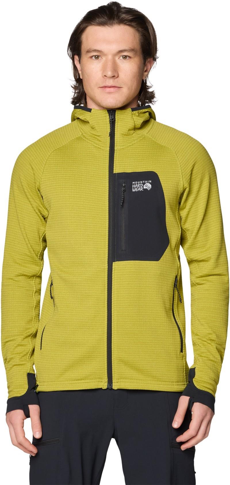 Polartec Power Grid Full Zip Hoody - Mens - moon moss heather 1