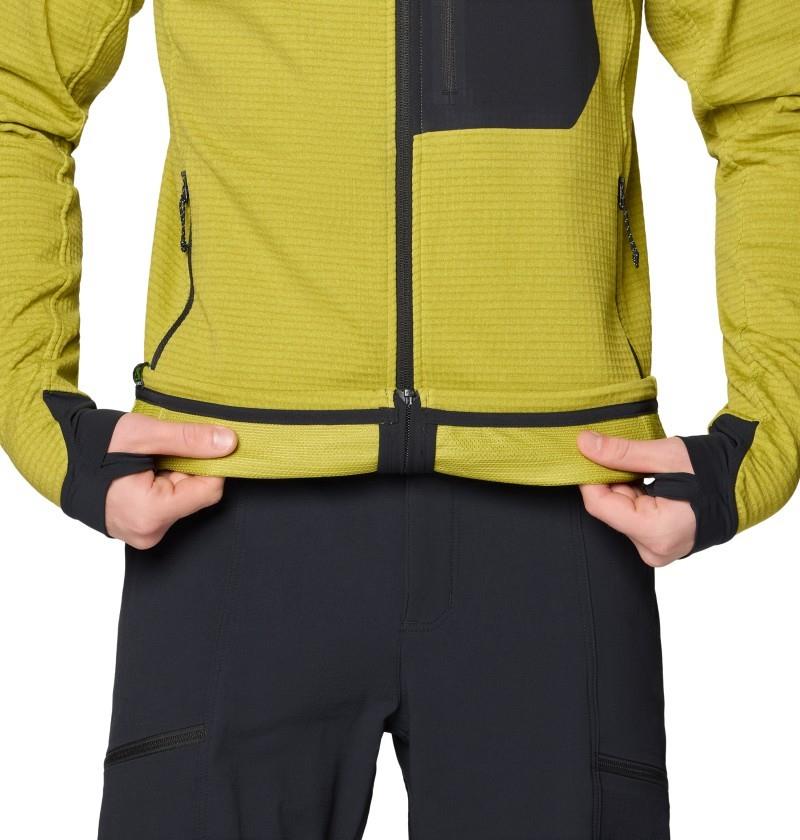 Polartec Power Grid Full Zip Hoody - Mens - moon moss heather 1