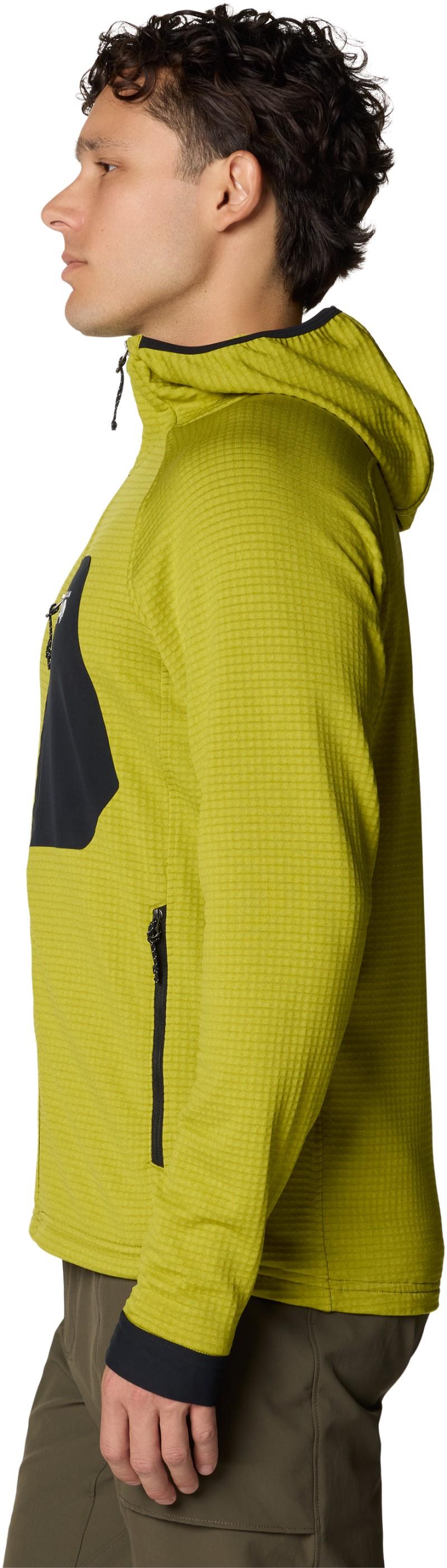 Polartec Power Grid Full Zip Hoody - Mens - python green heather 1