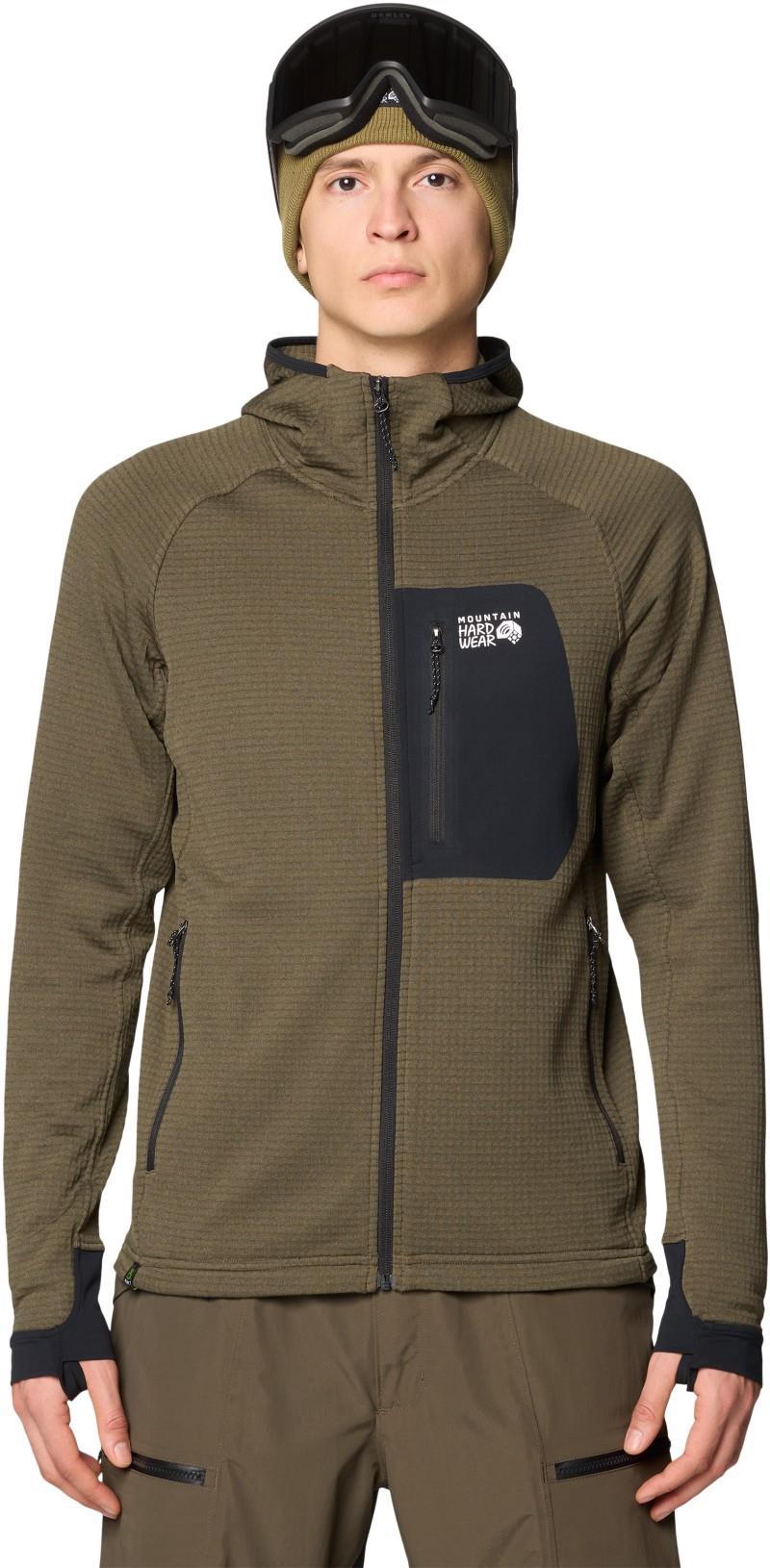 Polartec Power Grid Full Zip Hoody - Mens - ridgeline heather 1