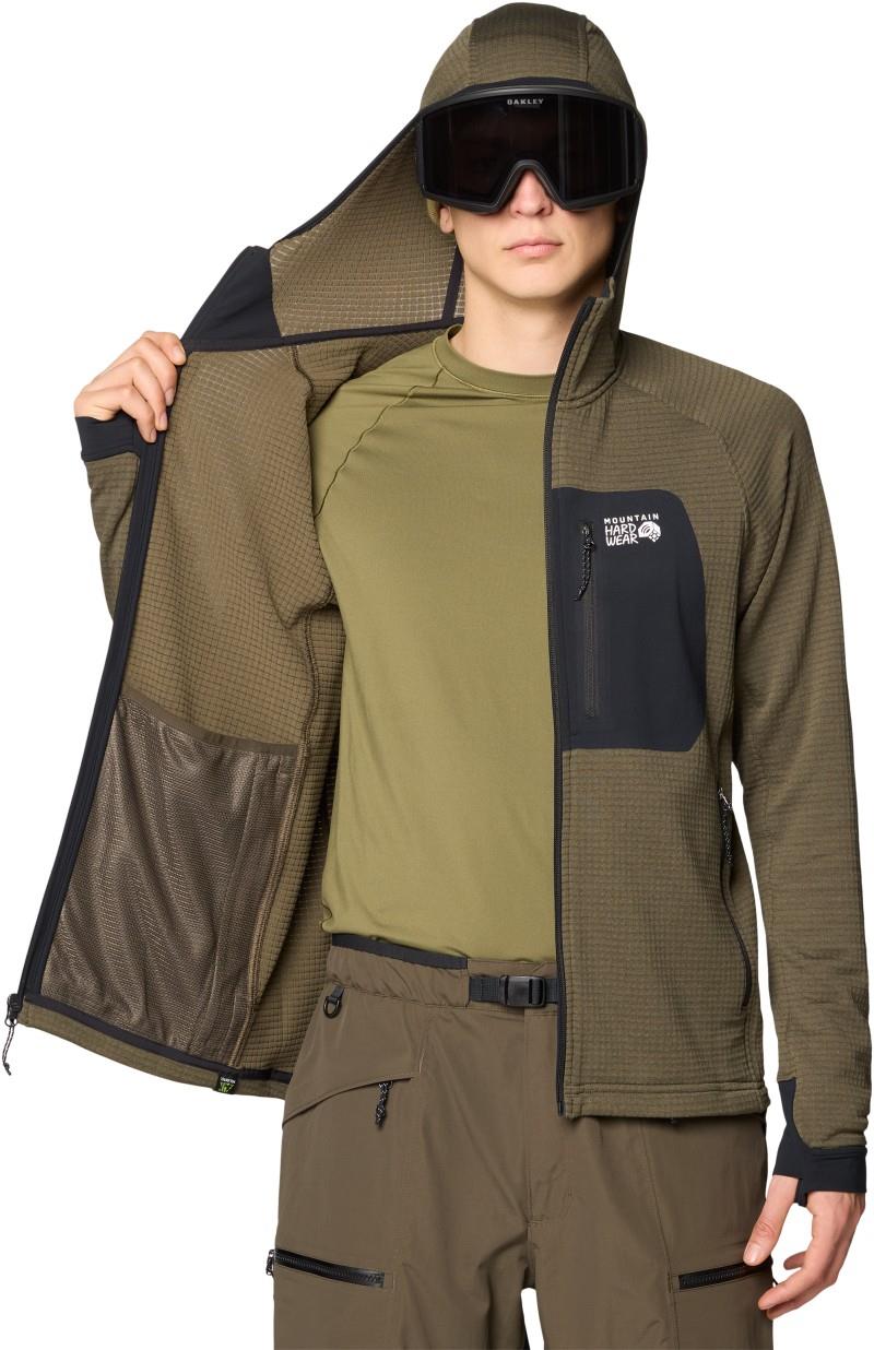 Polartec Power Grid Full Zip Hoody - Mens - ridgeline heather 1