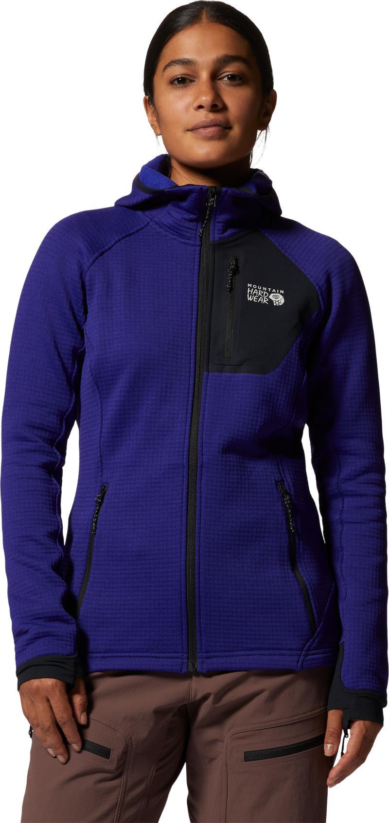 Polartec Power Grid Full Zip Hoody - Womens - klein blue heather 1