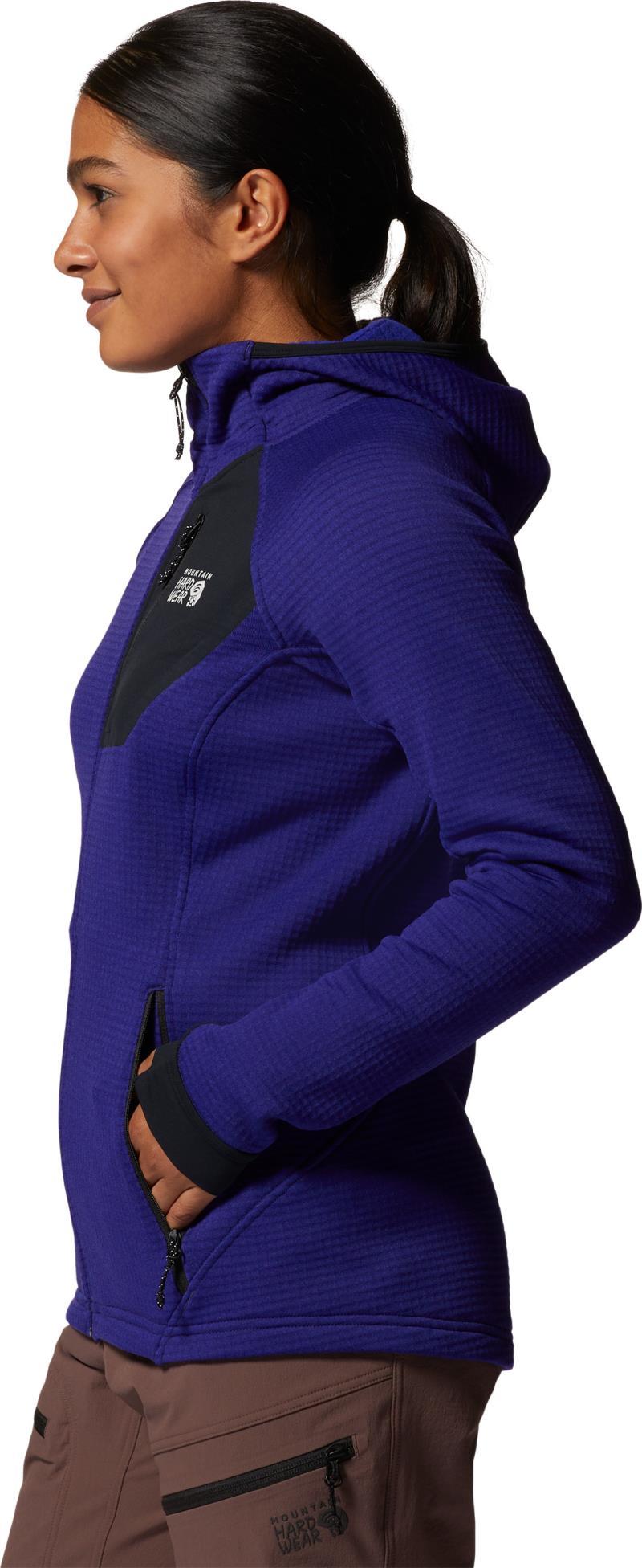 Polartec Power Grid Full Zip Hoody - Womens - klein blue heather 1