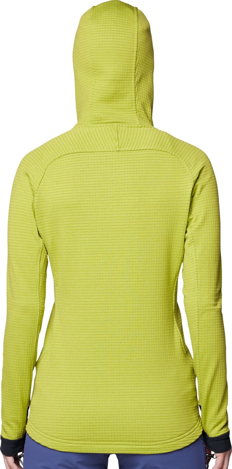 Polartec Power Grid Full Zip Hoody - Womens - python green heather / black 1