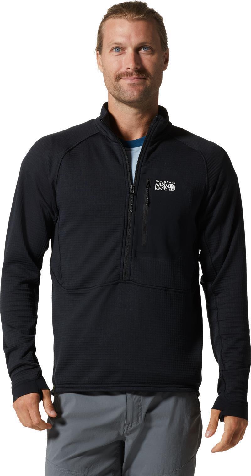 Polartec Power Grid Half Zip Jacket - Mens - Black 1