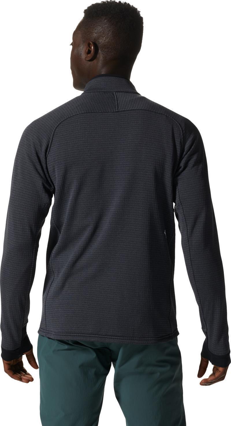 Polartec Power Grid Half Zip Jacket - Mens - Blue Slate Heather 3