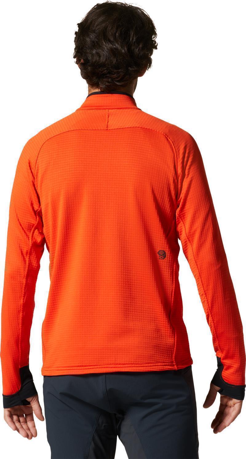 Polartec Power Grid Half Zip Jacket - Mens - State Orange 4
