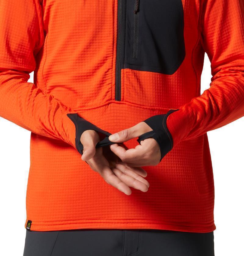 Polartec Power Grid Half Zip Jacket - Mens - State Orange 7