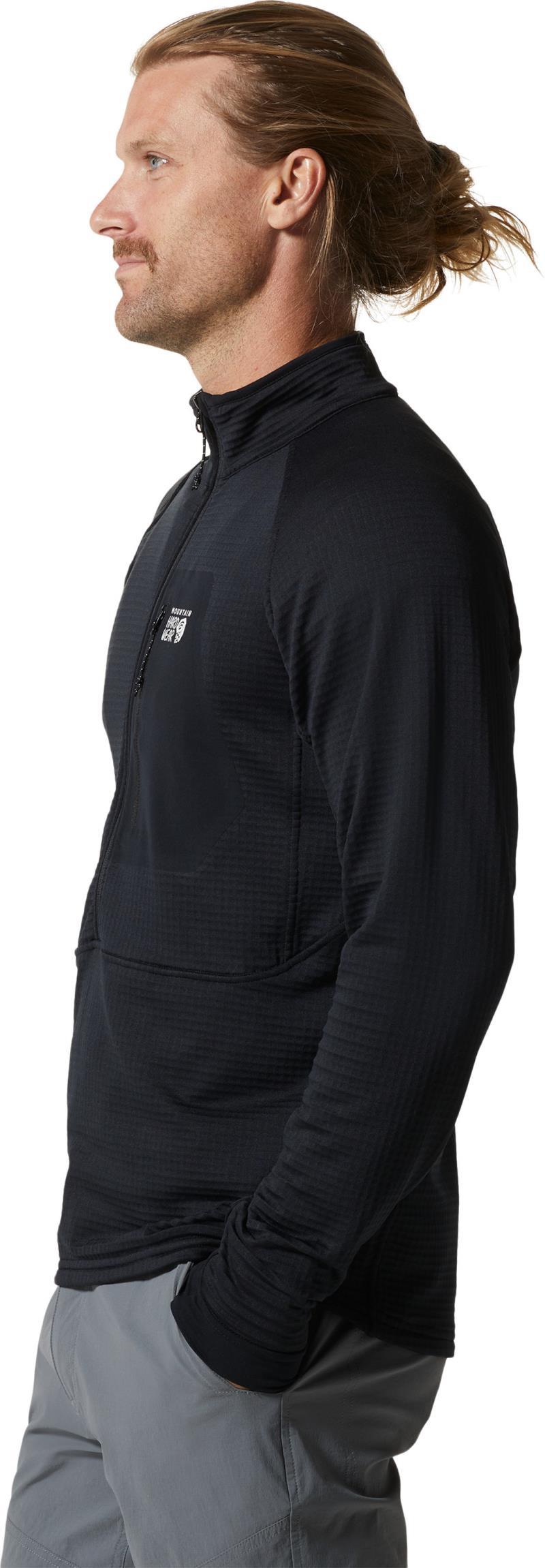 Polartec Power Grid Half Zip Jacket - Mens - black 1