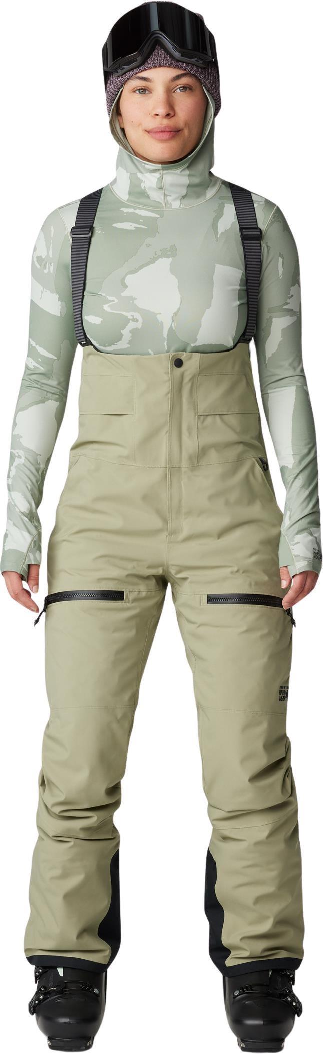Powder Maven Bibs, Long - Womens - mantis green 1