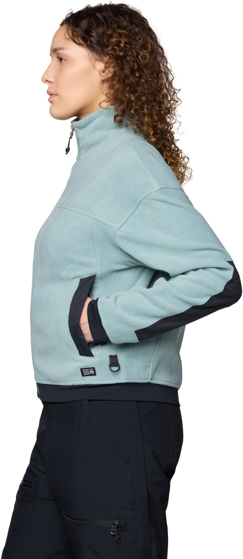 Powder Maven Fleece Full Zip Jacket - Womens - blue sage / black 1