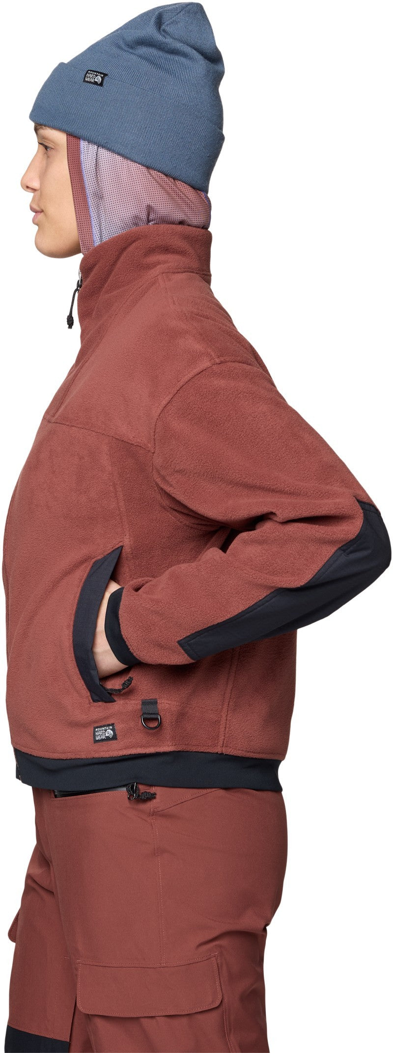 Powder Maven Fleece Full Zip Jacket - Womens - bourbon brown / black 1