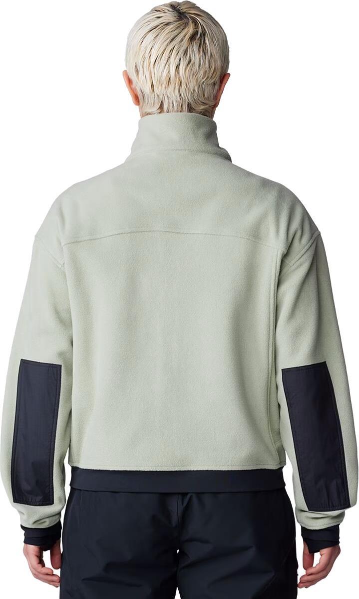 Powder Maven Fleece Full Zip Jacket - Womens - white sage 1