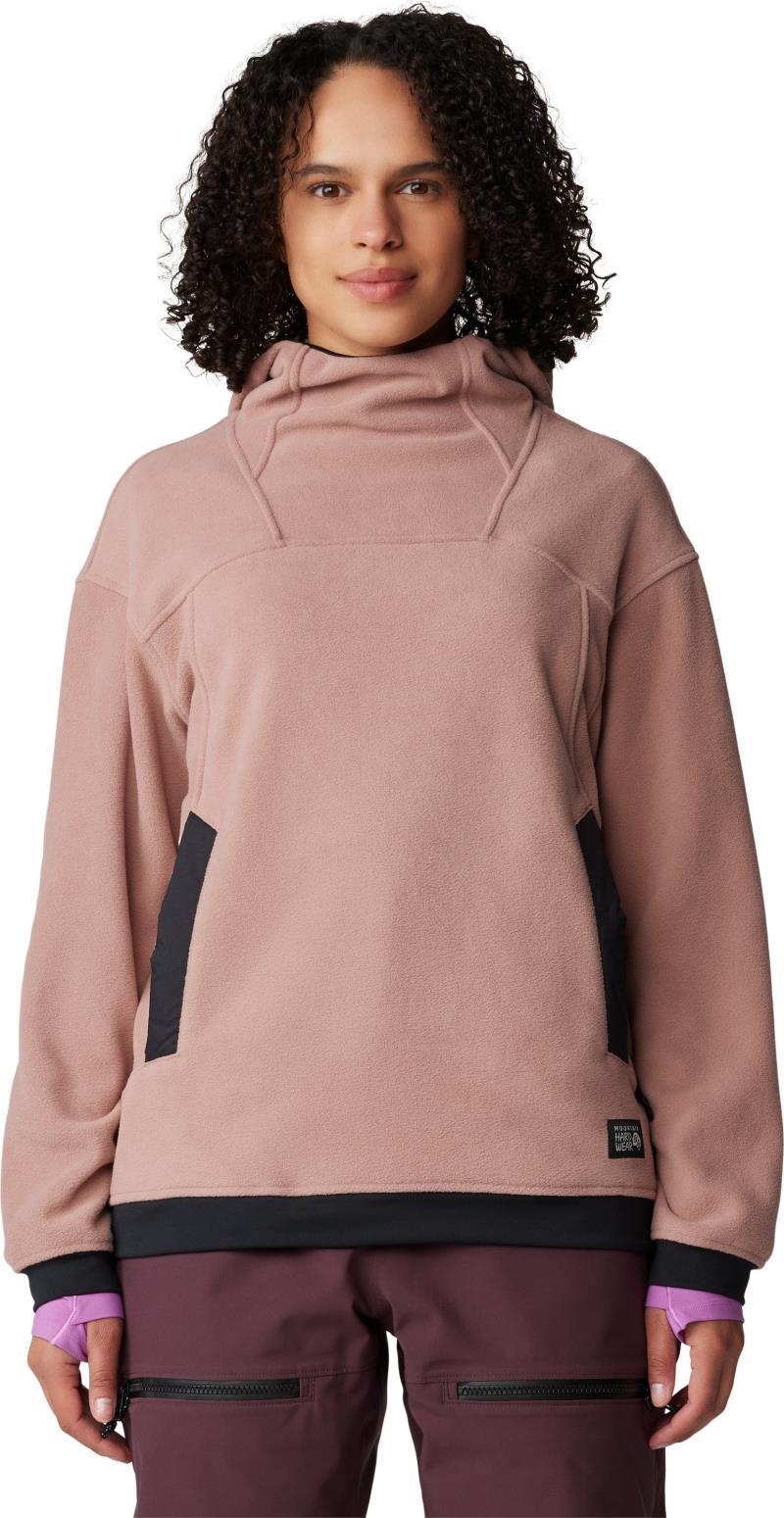 Powder Maven Fleece Pullover Hoody - Womens - Smoky Quartz 5