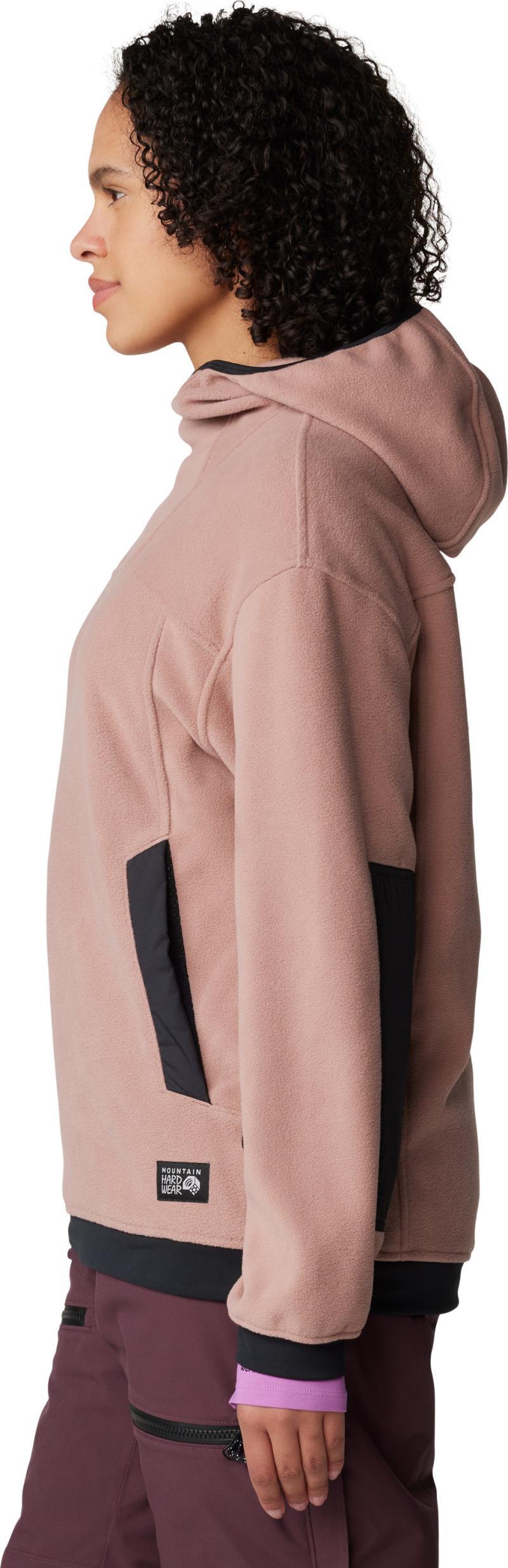 Powder Maven Fleece Pullover Hoody - Womens - Smoky Quartz 6