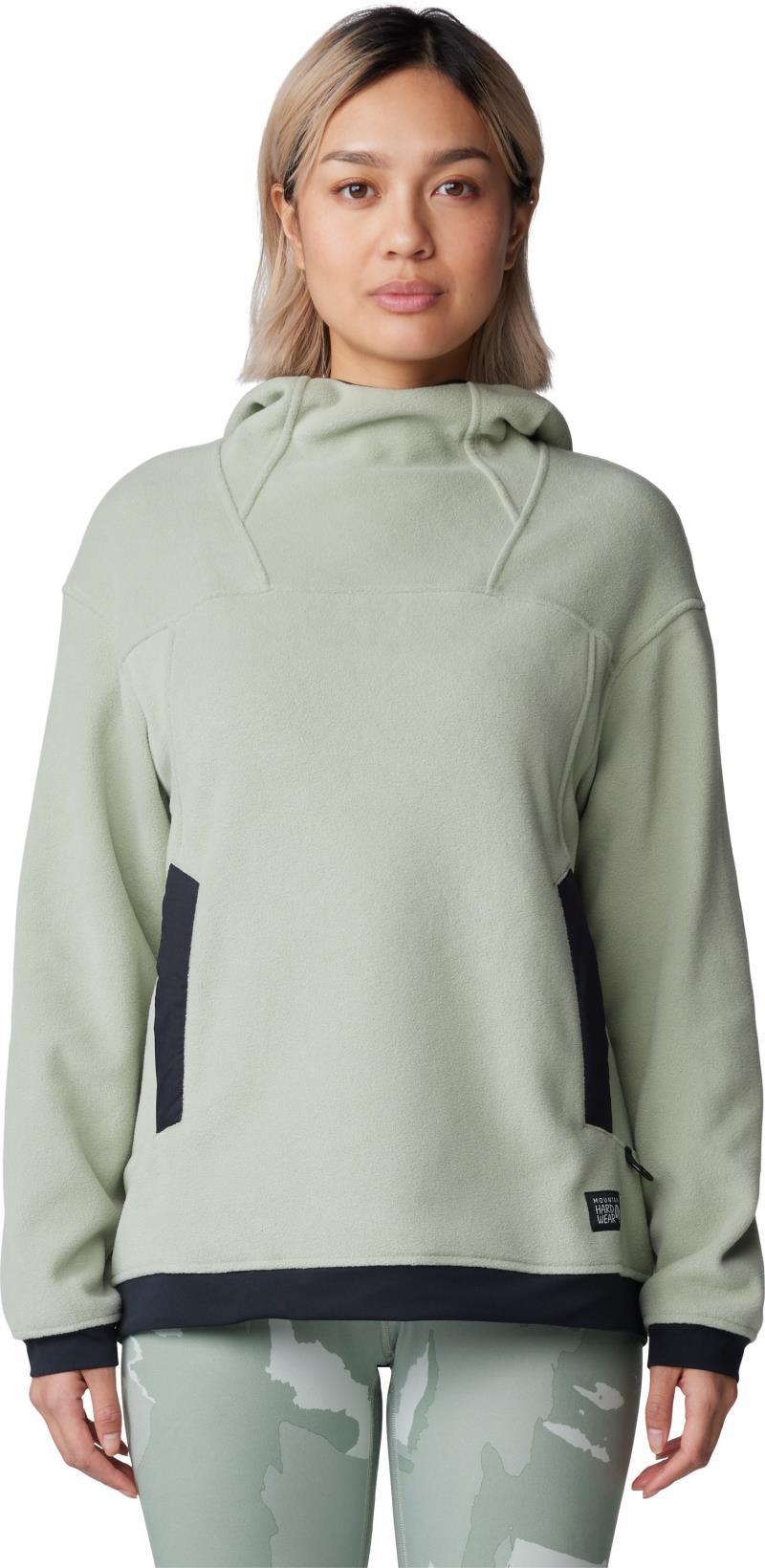 Powder Maven Fleece Pullover Hoody - Womens - White Sage 4