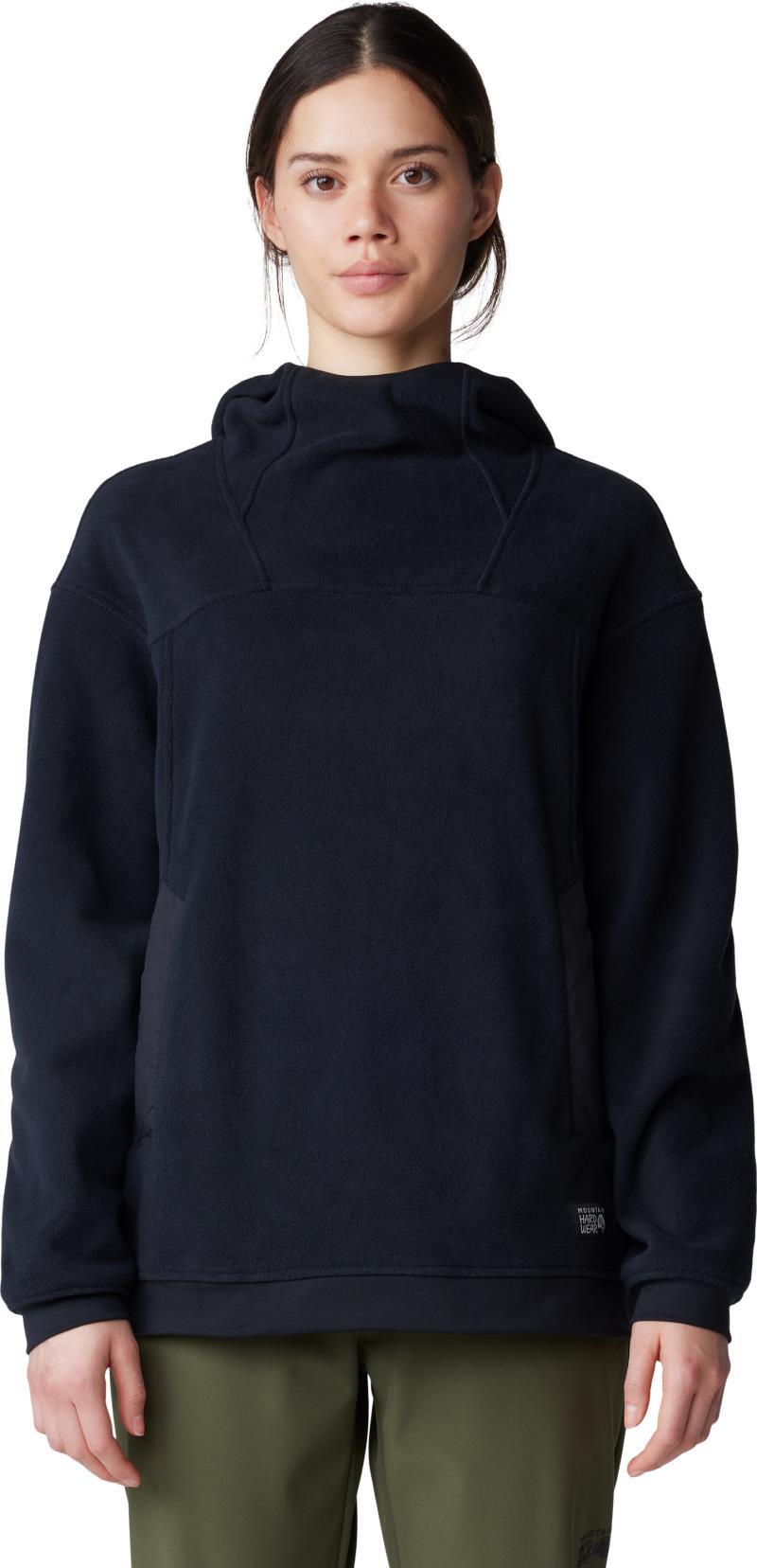 Powder Maven Fleece Pullover Hoody - Womens - black 1