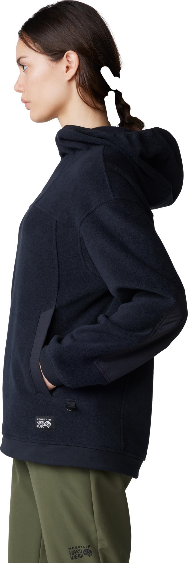 Powder Maven Fleece Pullover Hoody - Womens - black 1