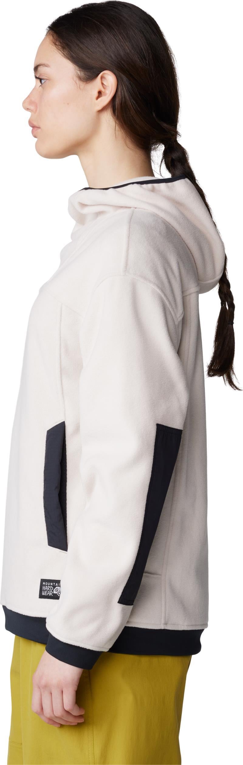 Powder Maven Fleece Pullover Hoody - Womens - talc 1