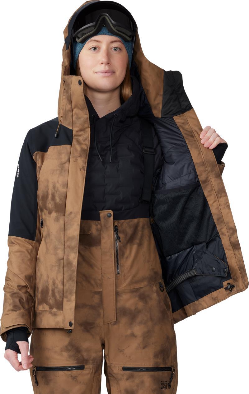 Powder Maven Jacket - Womens - Corozo Nut Ice Dye Print 4