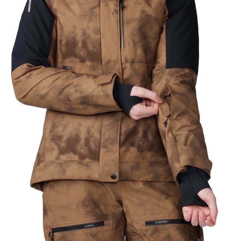 Powder Maven Jacket - Womens - Corozo Nut Ice Dye Print 7