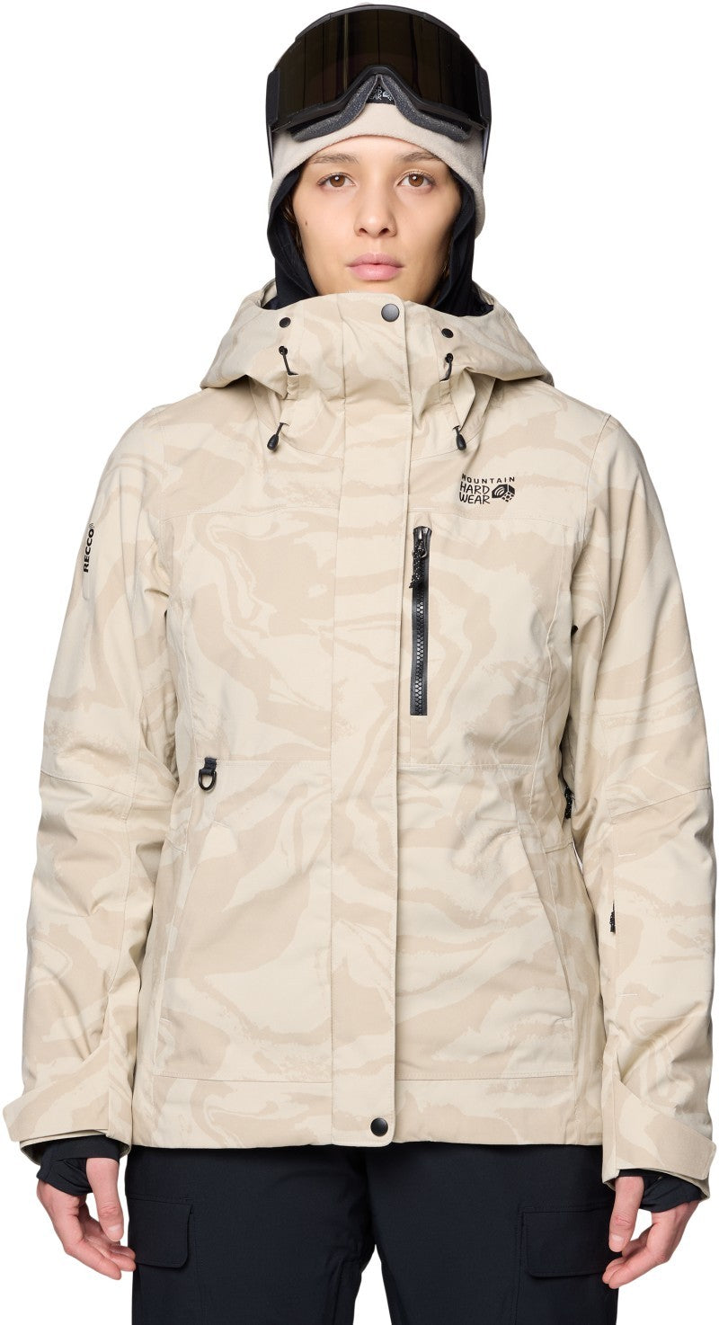 Powder Maven Jacket - Womens - fossil rockstrata print 1